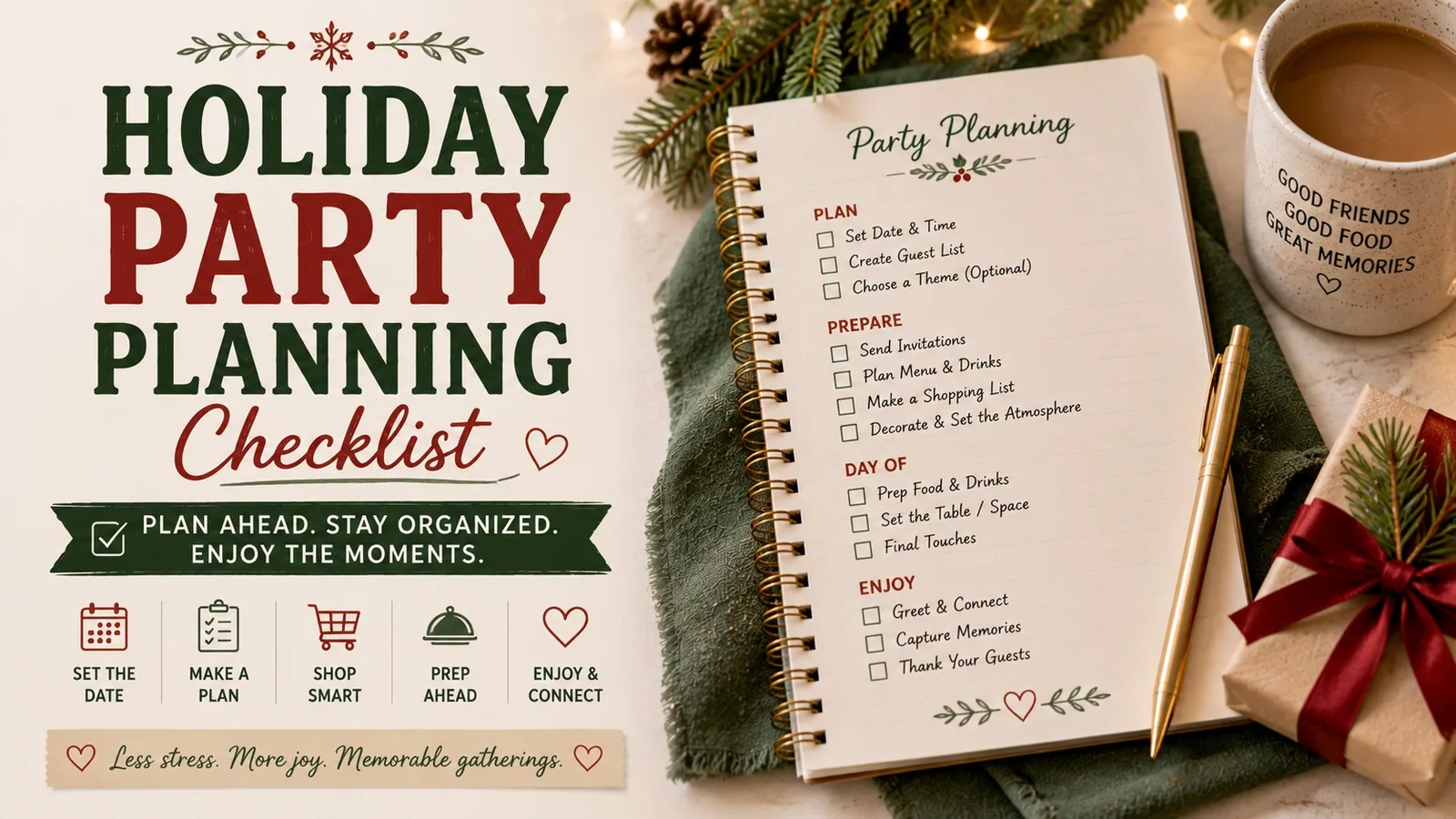 Printable: Holiday Party Planning Checklist